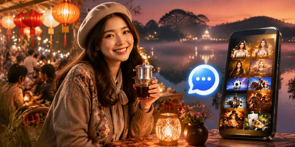 Người dùng Đà Lạt trải nghiệm casino di động ee8836 bên ly cà phê buổi sáng