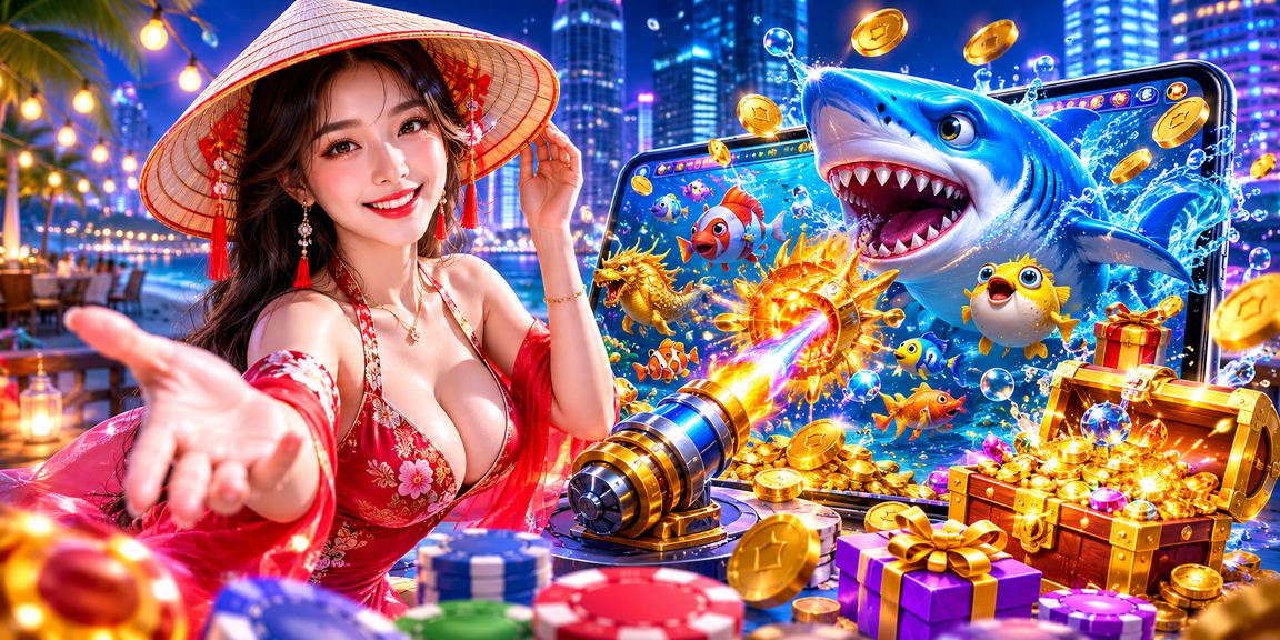 Trò chơi bắn cá phong cách Hà Nội với nón lá đặc trưng Việt Nam