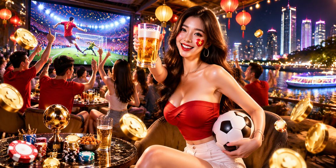 Nhóm bạn trẻ tại chợ đêm TP.HCM cùng nhau xem và chọn trò chơi bài trực tuyến