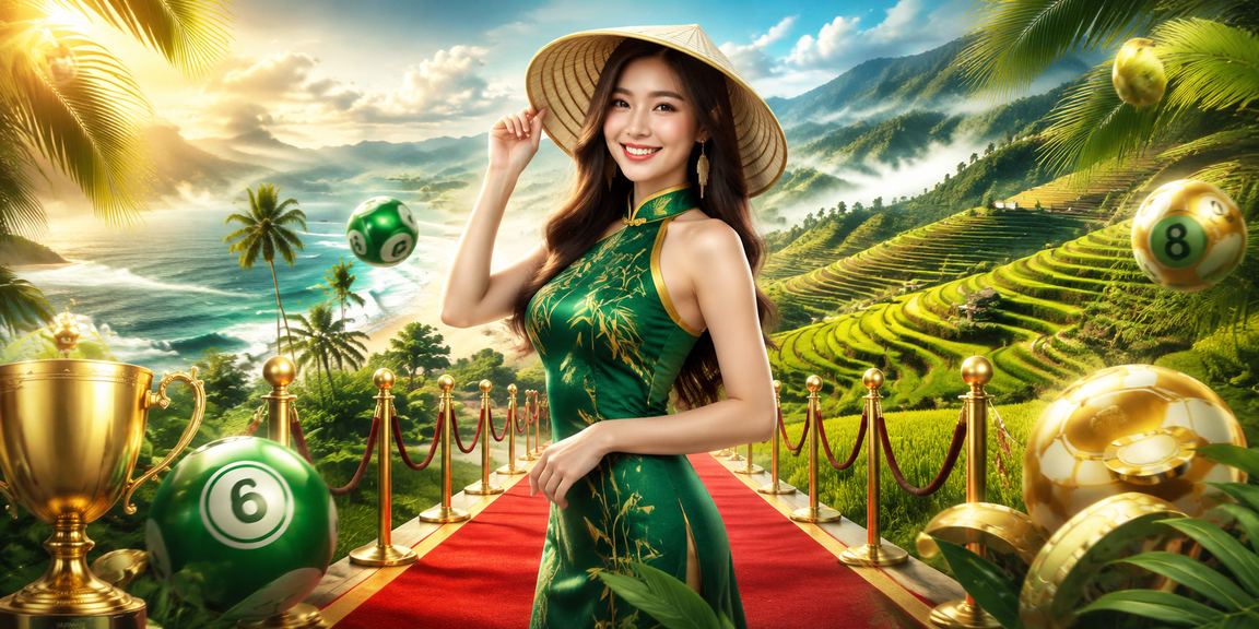 Người phụ nữ đội nón lá tại Sa Pa theo dõi kết quả xổ số trực tuyến trên điện thoại